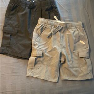 Kids Cargo Shorts Set - Black and Gray